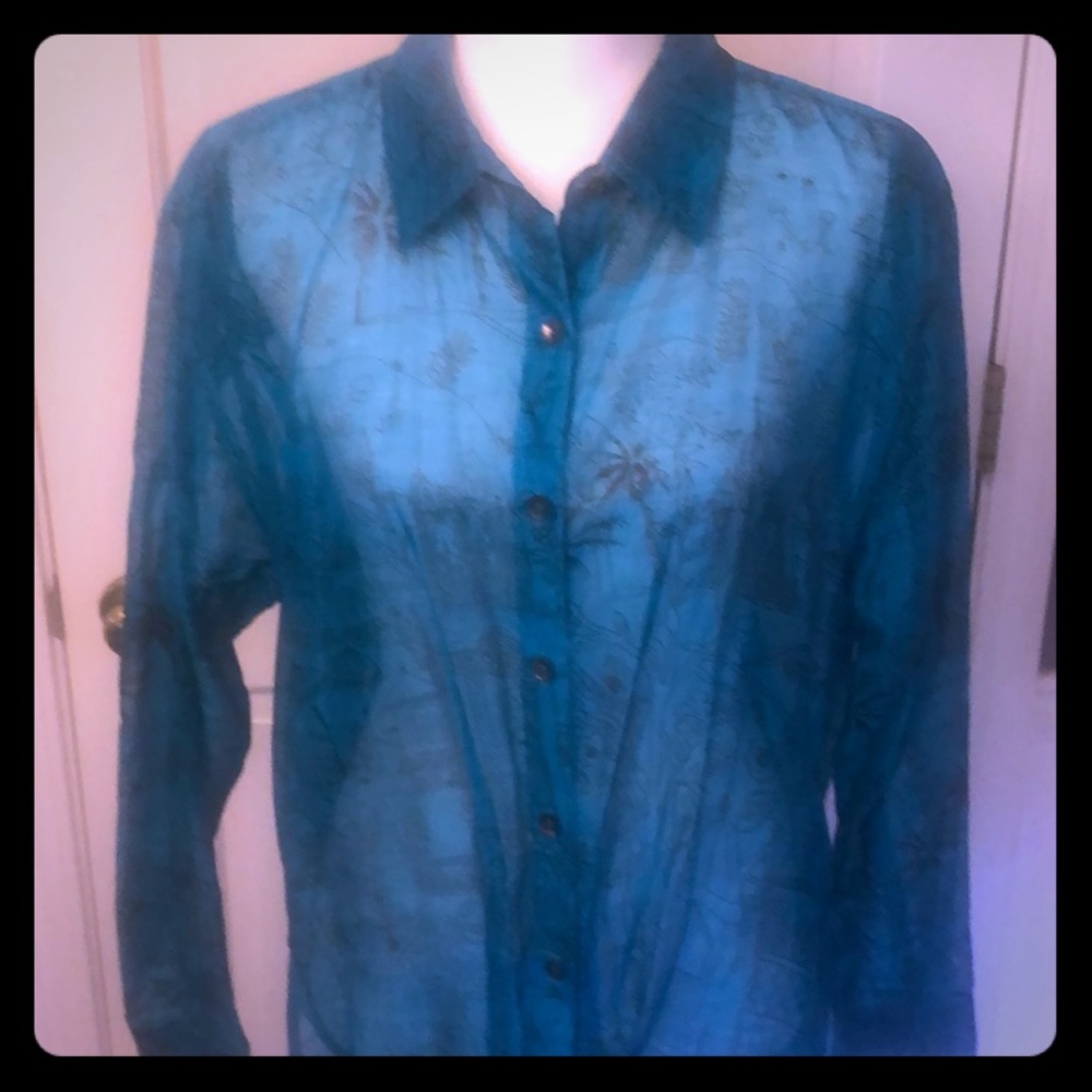 Chico’s size 2 Teal blouse